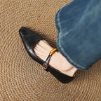 Édeline Leather Wedges
