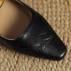 Édeline Leather Wedges