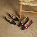 Édeline Leather Wedges