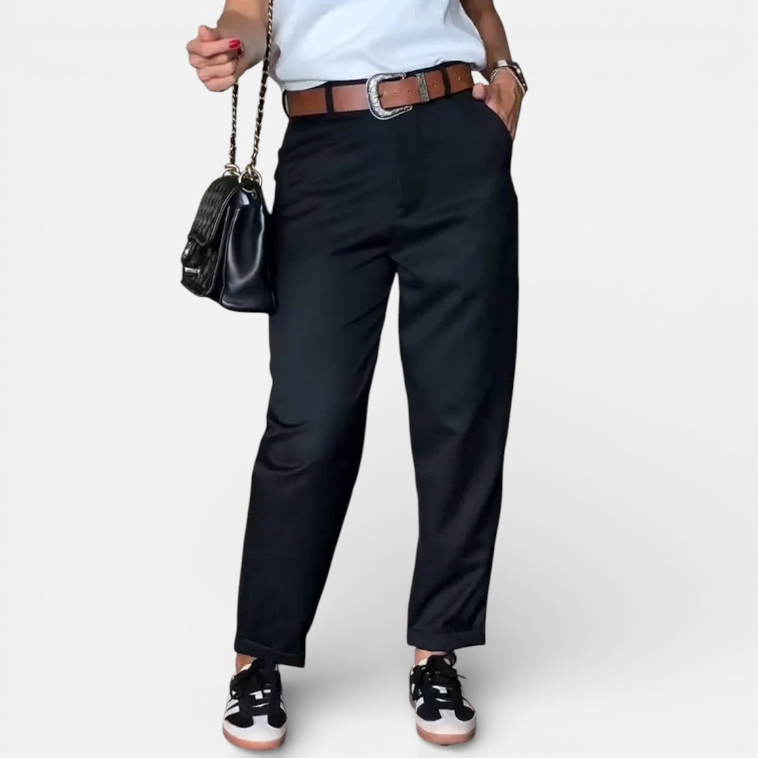 MATHILDA | ELEGANT, FIGURE-FLATTERING PANTS WITH STRIPES