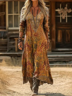 Marissa | Paisley Autumn Maxi Dress
